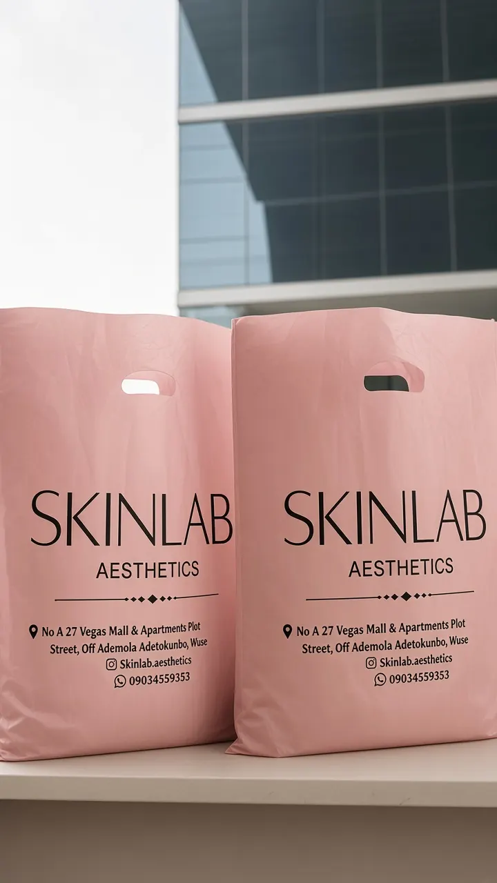 Skinlab Aesthetics shopping bags