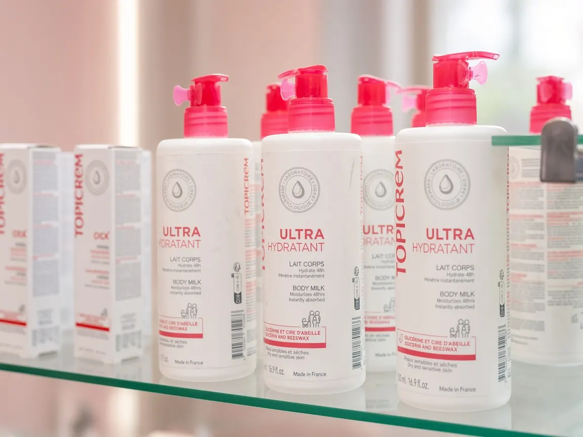 Body lotions on the Skinlab shelves
